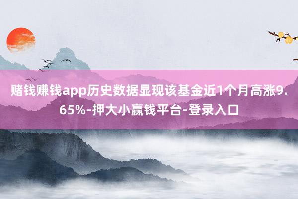 赌钱赚钱app历史数据显现该基金近1个月高涨9.65%-押大小赢钱平台-登录入口